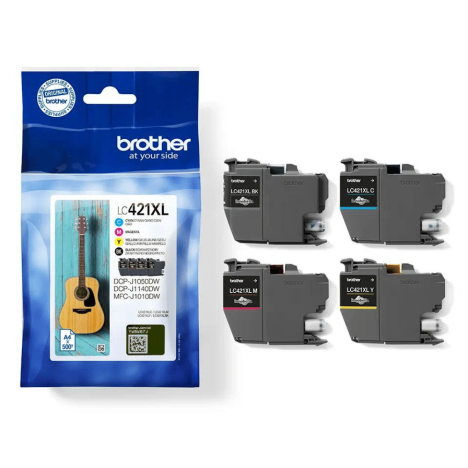 Brother oryginalny Tusz LC421XLVAL 4-pak
