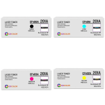 4 X TONER do HP CF400A CF401A CF402A CF403A 201A Zamiennik - 2
