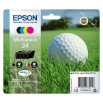 Epson oryginalny tusz 34 T346640 C13T34664010 WorkForce Pro WF3720 WF3700 Series CMYK 3X 4.2ml/6.1ml 4-pak - 2