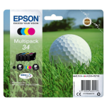 Epson oryginalny tusz 34 T346640 C13T34664010 WorkForce Pro WF3720 WF3700 Series CMYK 3X 4.2ml/6.1ml 4-pak - 2