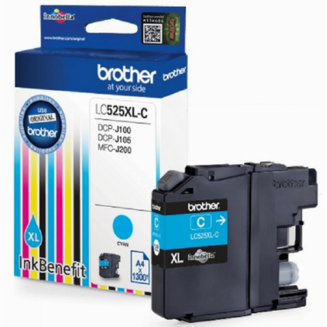 Brother oryginalny Tusz LC525XLC cyan