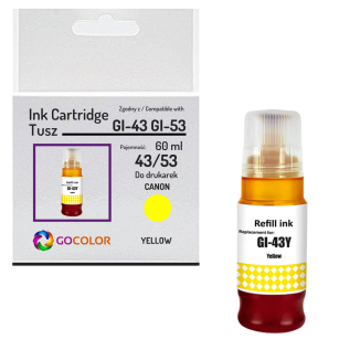 Tusz do CANON GI43Y GI53Y yellow zamiennik