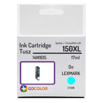 EOL Tusz do LEXMARK 150XL 14N1615 Cyan Zamiennik - 2