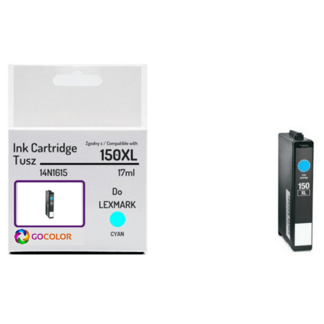 EOL Tusz do LEXMARK 150XL 14N1615 Cyan Zamiennik