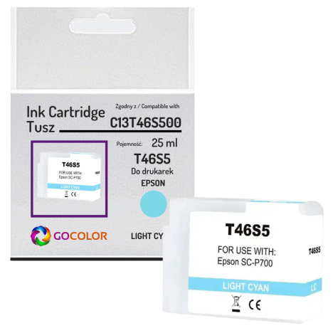 Tusz do EPSON T46S5 C13T46S500 SureColor SC-P700 25.0ml light cyan zamiennik