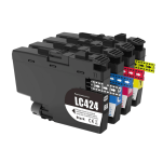 FULLBOX 4-pak tusz do BROTHER LC424BK LC424C LC424M LC424Y - 2