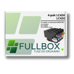 FULLBOX 4-pak tusz do BROTHER LC424BK LC424C LC424M LC424Y - 3