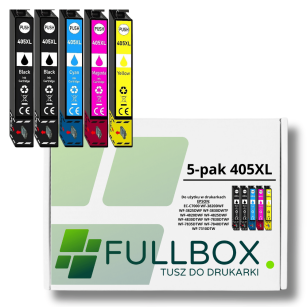 FULLBOX 5-pak TUSZ do EPSON 405XL T05H1 T05H2 T05H3 T05H4 WorkForce Pro WF3820