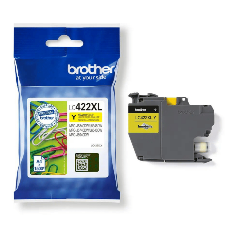 Brother oryginalny Tusz LC422XLY Yellow