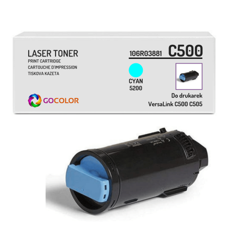 EOL Toner do XEROX C500 C505 106R03881 Cyan Zamiennik
