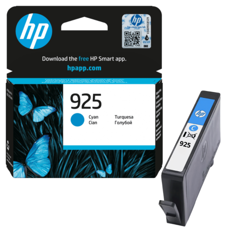 HP oryginalny tusz 925 4K0V6PE cyan 400 stron
