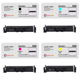 4 X TONER do CANON 069 iSENSYS MF750 MF752Cdw MF754Cdw LBP673Cdw CMYK Zamiennik 2.1K/3x1.9K