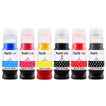 FULLBOX 6-pak Tusz do CANON GI53BK GI53C GI53M GI53Y GI53GY GI53R - 2