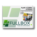 FULLBOX 4-pak TUSZ do BROTHER LC229XL LC225XLC LC225XLM LC225XLY - 2