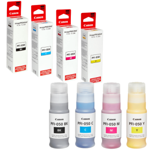 4-pak Canon oryginalny tusz PFI050 CMYK 4X butelka 70ml