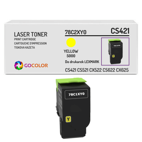 Toner do LEXMARK CS421 78C2XY0 5.0K yellow zamiennik