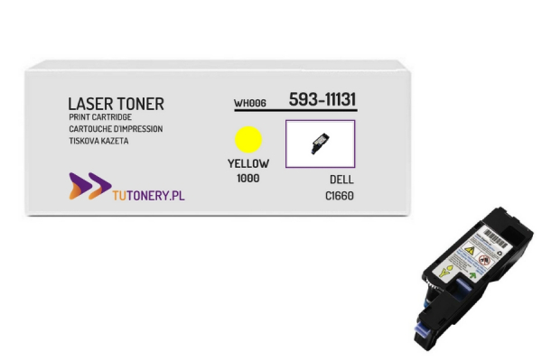 Toner do DELL C1660 59311131 Yellow 593-11131 Zamiennik