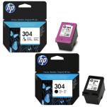 HP oryginalny Tusz N9K06AE + N9K05AE 304 czarny + kolorowy - 2