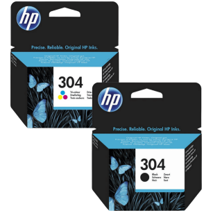 HP oryginalny Tusz N9K06AE + N9K05AE 304 czarny + kolorowy