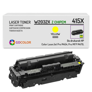 Toner do HP W2032X 415X LaserJet Pro M454dn MFP M479dn Yellow z CHIPEM zamiennik 6K