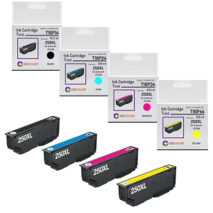 4X Tusz do Epson 250XL T16P14 T16P24 T16P34 T16P44 10,2/3x8,9ml Zamiennik