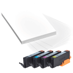 Canon oryginalny tusz CLI571XL + 50 x Papier 0332C005 0332C006 black / cyan / magenta / yellow 4-pak - 3