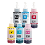 FULLBOX 6-pak tusz do EPSON 673 T6731 T6732 T6733 T6734 T6735 T6736 - 2