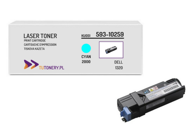 Toner do DELL 1320 KU051 Cyan 593-10259 Zamiennik