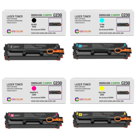 4 X Toner do XEROX C230 C235 CMYK 3.0K/3x2.5k zamiennik