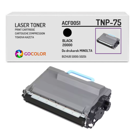Toner do KONICA MINOLTA TNP75 ACF0051 BIZHUB 5000i 5020i black Zamiennik 20.0K