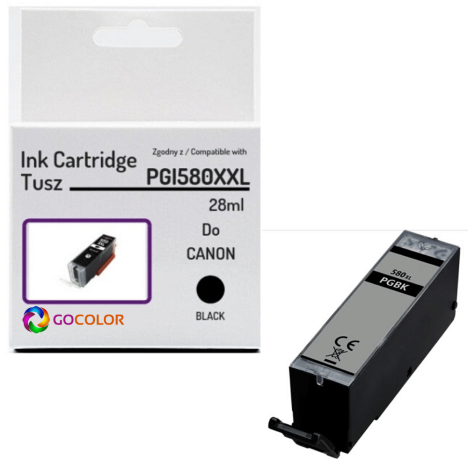 Tusz do CANON PGI580XXL 2024C001 Black 100 % nowy zamiennik