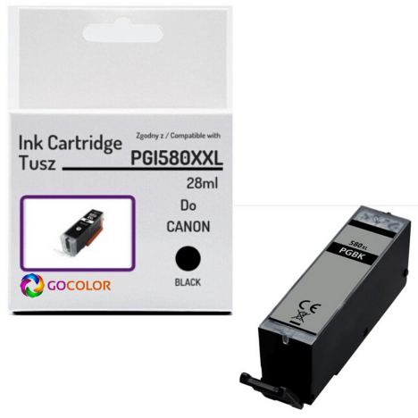 Tusz do CANON PGI580XXL 2024C001 Black 100 % nowy zamiennik