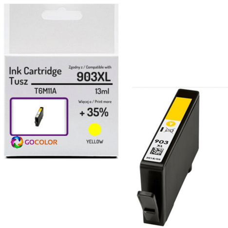 Tusz do HP T6M11AE 903XL Yellow Zamiennik CHIP anti-upgrade