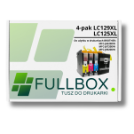 FULLBOX 4-pak TUSZ do BROTHER LC129XL LC125XLC LC125XLM LC125XLY - 2
