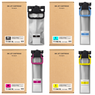 4 X TUSZ do EPSON T11N1 T11N2 T11N3 T11N4 Epson WorkForce Pro EM-C800 EP-C800 CMYK Zamiennik 10.0K/3 X 5.0K