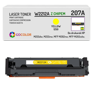 Toner do HP W2212A 207A LaserJet Pro MFP M282nw M283cdw Yellow z CHIPEM zamiennik 1.25K