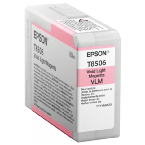 Epson oryginalny tusz T8506 light magenta