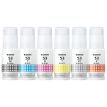 Canon oryginalny tusz GI53 black / cyan / magenta / yellow / red / grey 6-pak - 3