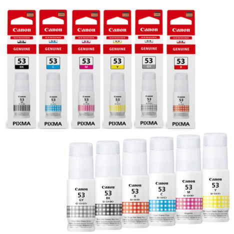 Canon oryginalny tusz GI53 black / cyan / magenta / yellow / red / grey 6-pak