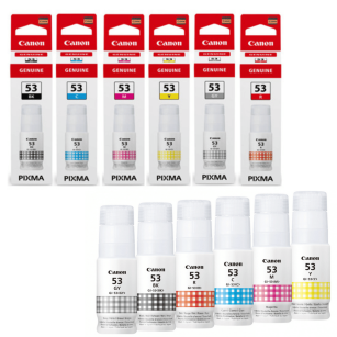 Canon oryginalny tusz GI53 black / cyan / magenta / yellow / red / grey 6-pak