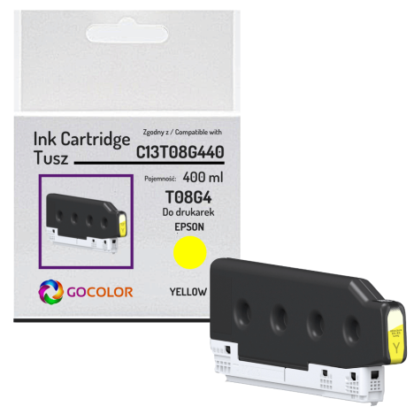 Tusz do EPSON T08G4 C13T08G440 WorkForce Enterprise AM-C5000 AM-C6000 400.0ml Pigment yellow zamiennik