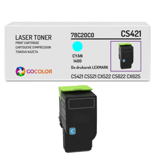 Toner do LEXMARK CS421 78C20C0 1.4K cyan zamiennik