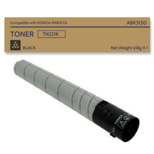 Toner do KONICA MINOLTA Bizhub C227 C287 TN221K A8K3150 Black