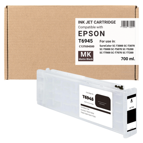 Tusz do EPSON T6945 SureColor SCT3000 SCT5000 SCT5200 Matte Black Zamiennik 700 ml