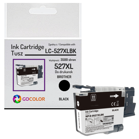 Tusz do BROTHER LC527XLBK MFC-J4350DW MFC-J4550DW 3.5K black zamiennik