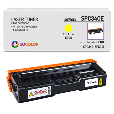 Toner do RICOH SPC340E 407902 Yellow zamiennik