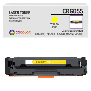 Toner do CANON CRG055 3013C002 Yellow zamiennik bez CHIPA