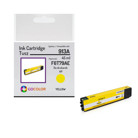 Tusz do HP F6T79AE 913A Yellow Zamiennik