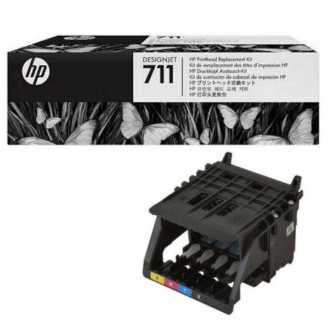 HP oryginalna głowica C1Q10A 711 CMYK