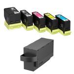 Epson oryginalny tusz 202 C13T02E74010 + oryginalny pojemnik na zużyty tusz C13T366100 5-pak - 2